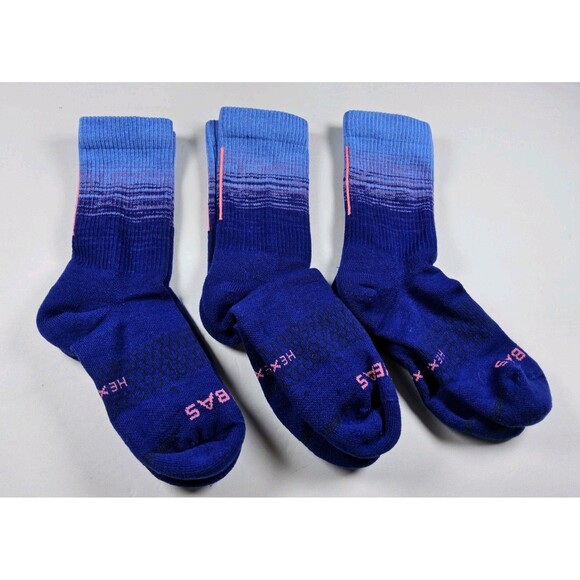 Bombas Hex-Tec Calf Socks Lot Of 3 Pairs Size Youth - Picture 2 of 2